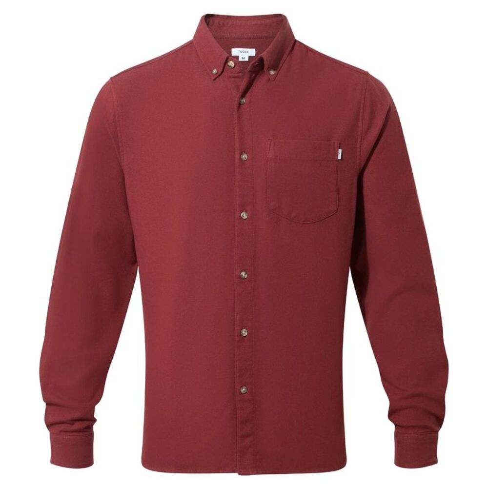 TOG24 Mens Ezra Long-Sleeved Shirt / Port